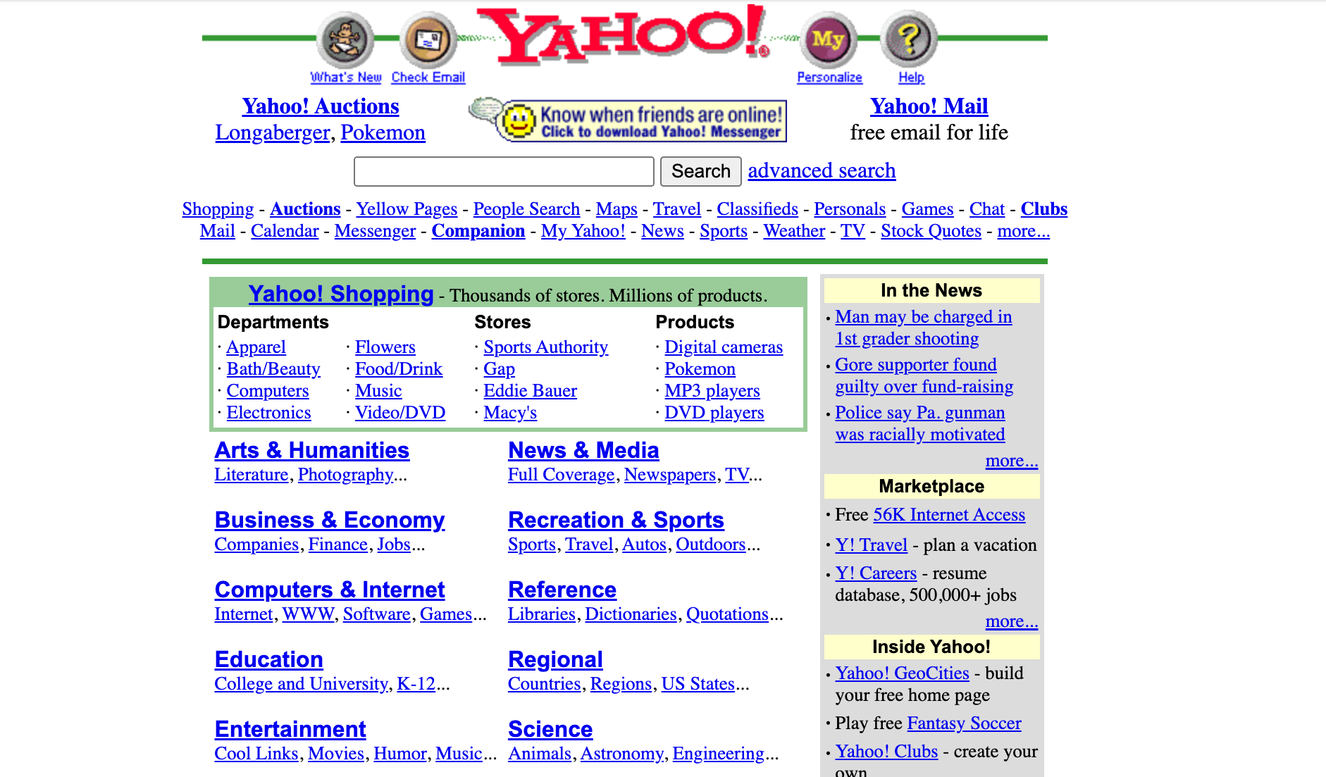 Yahoo in 2000